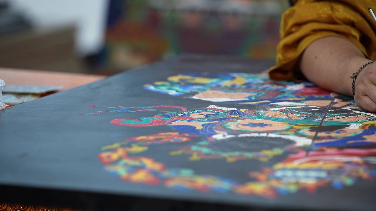 唐卡漆画