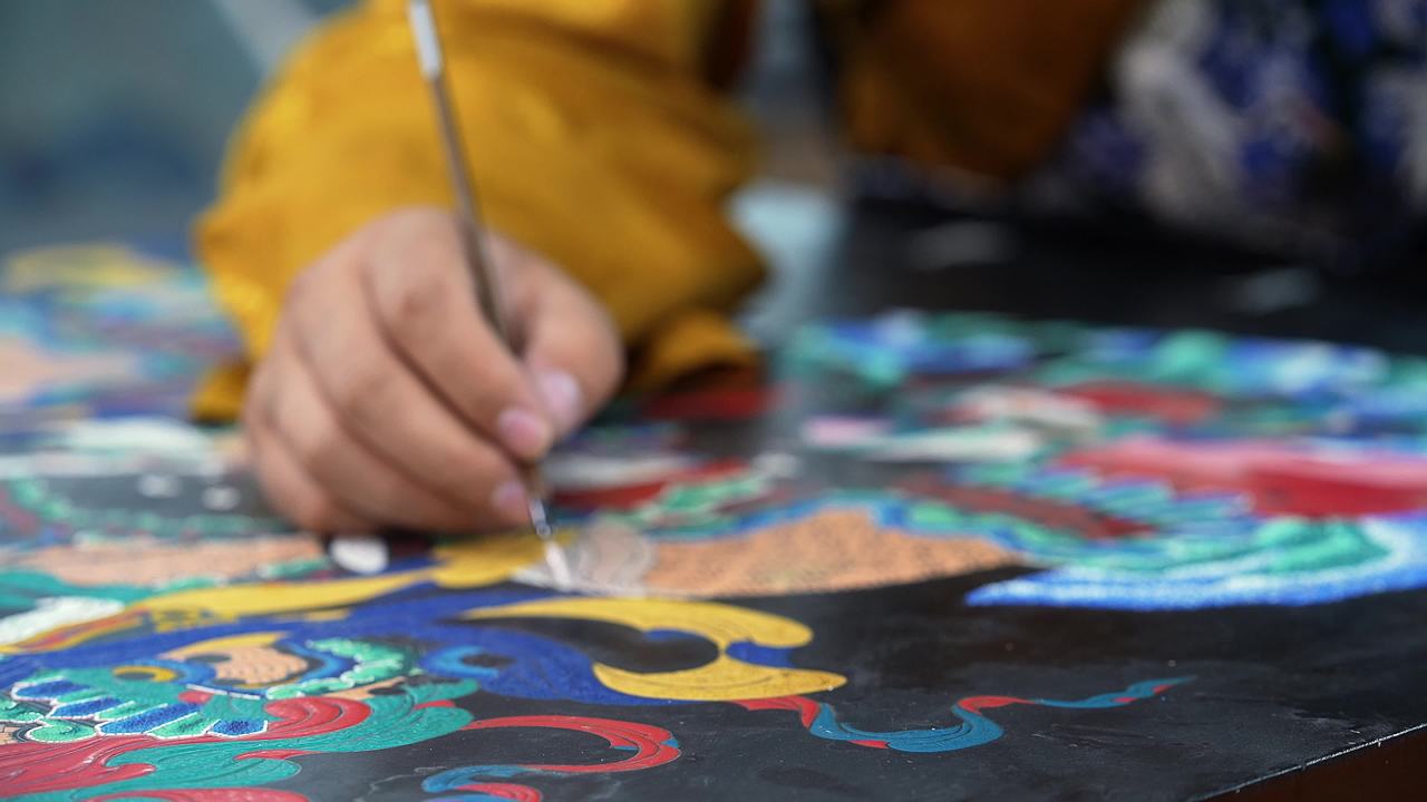 唐卡漆画