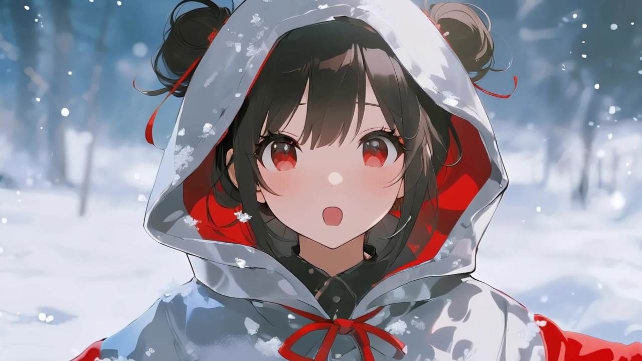 雪天的一抹红