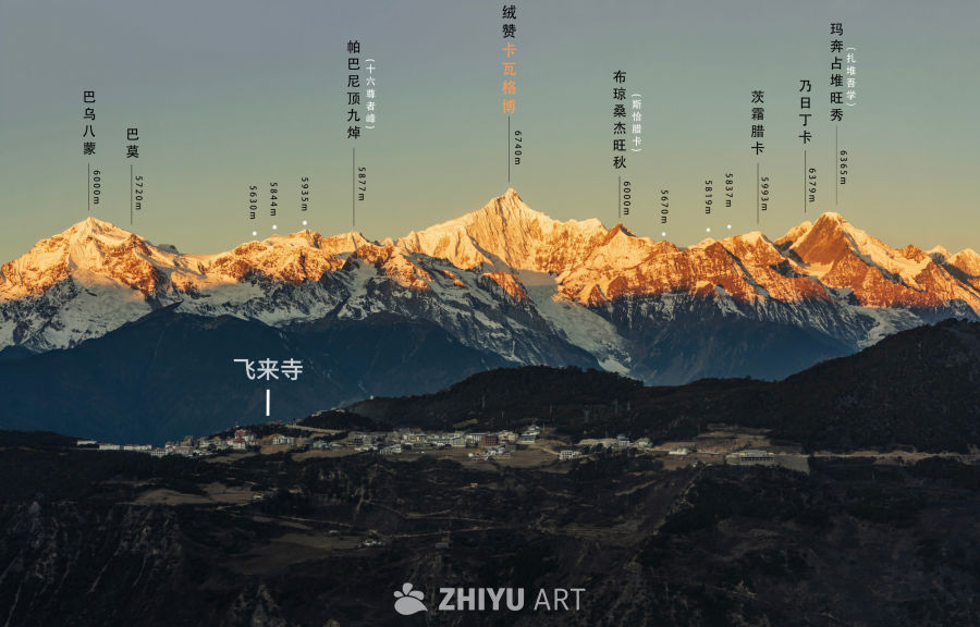 梅里雪山日照金山