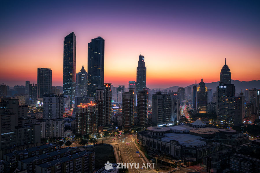 无锡三阳广场日转夜切片.