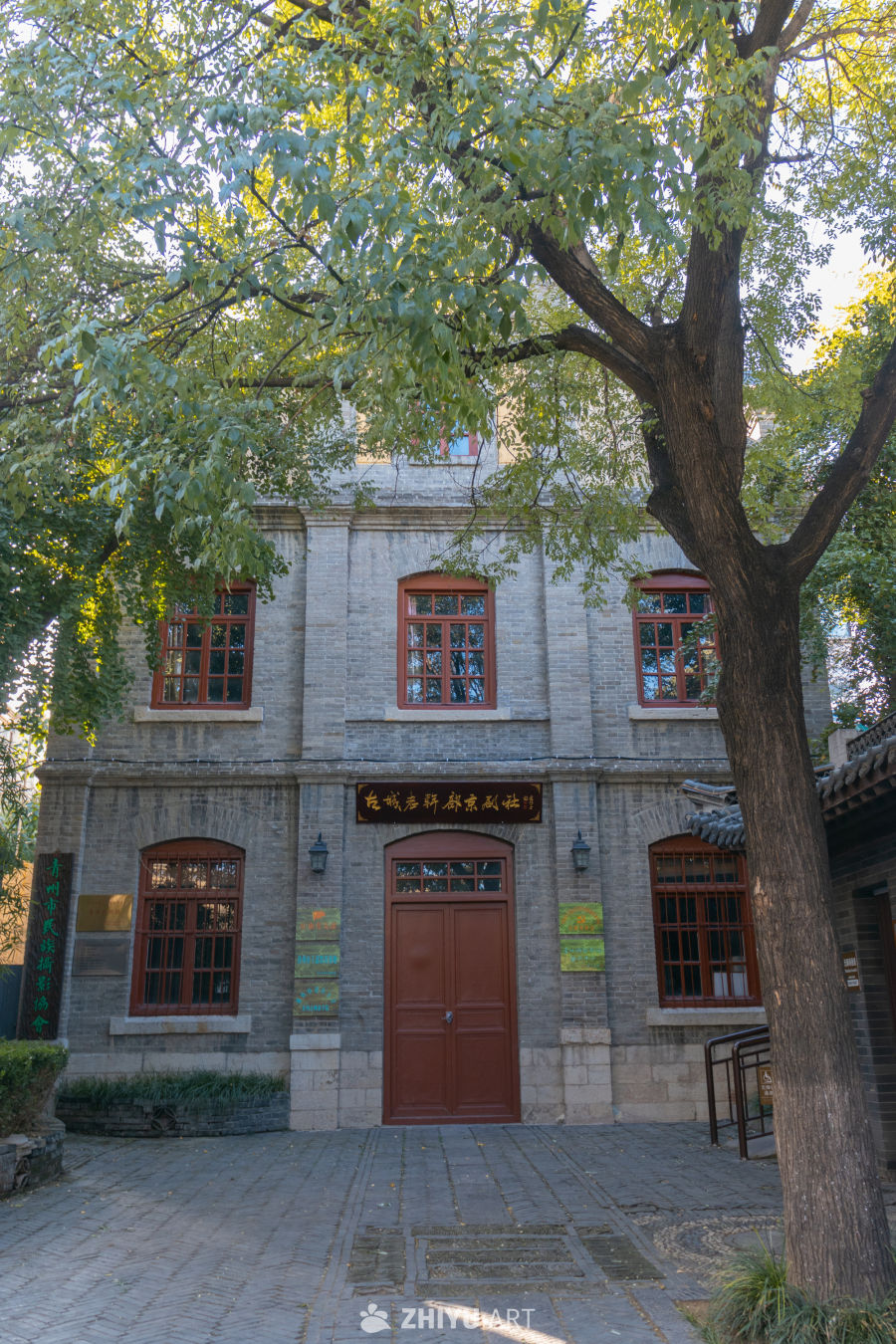 古建筑庭院静景