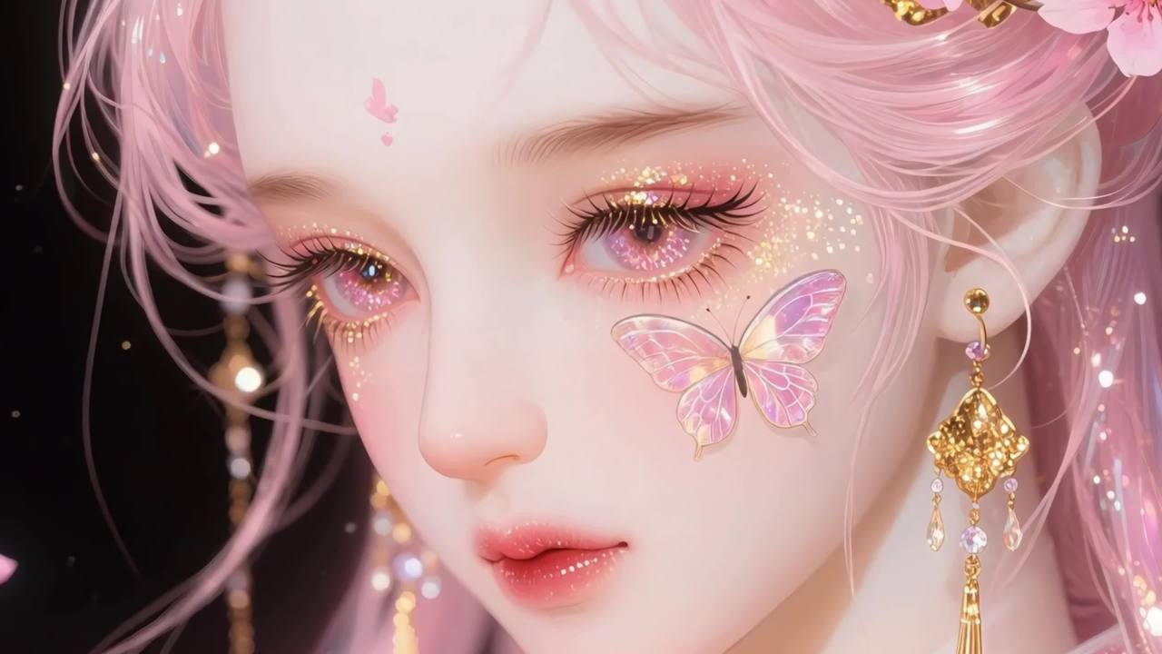 粉色的蝴蝶