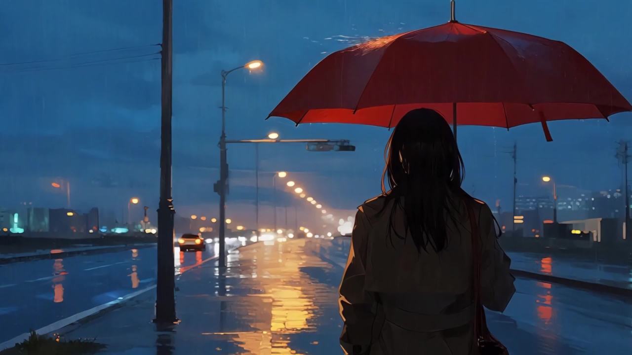 雨夜背景