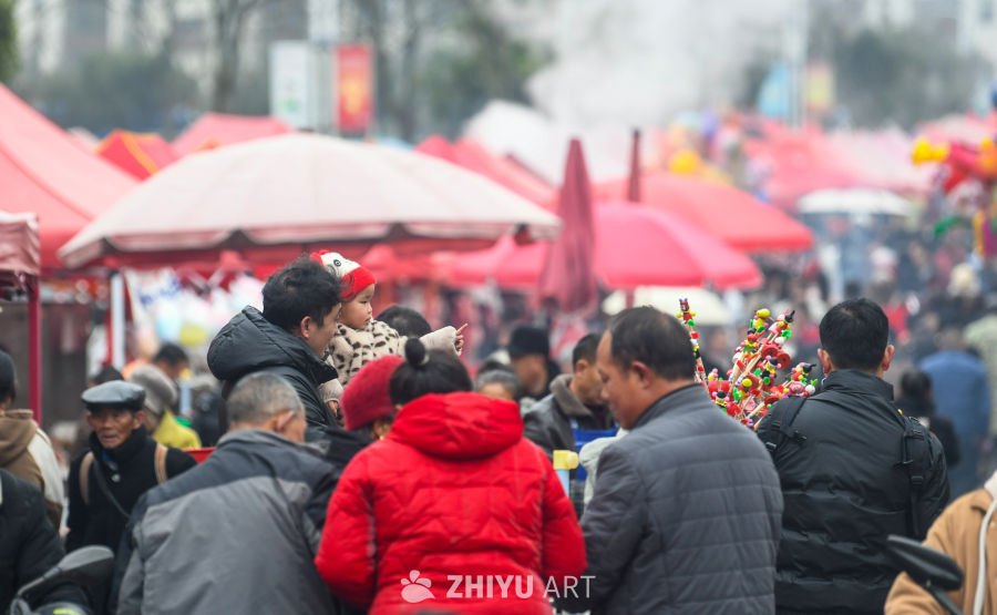 农村赶集 集市摆摊烟火气 3