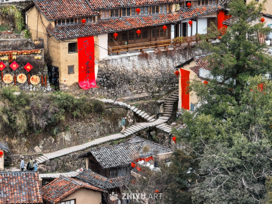 航拍浙江丽水松阳陈家铺村 18