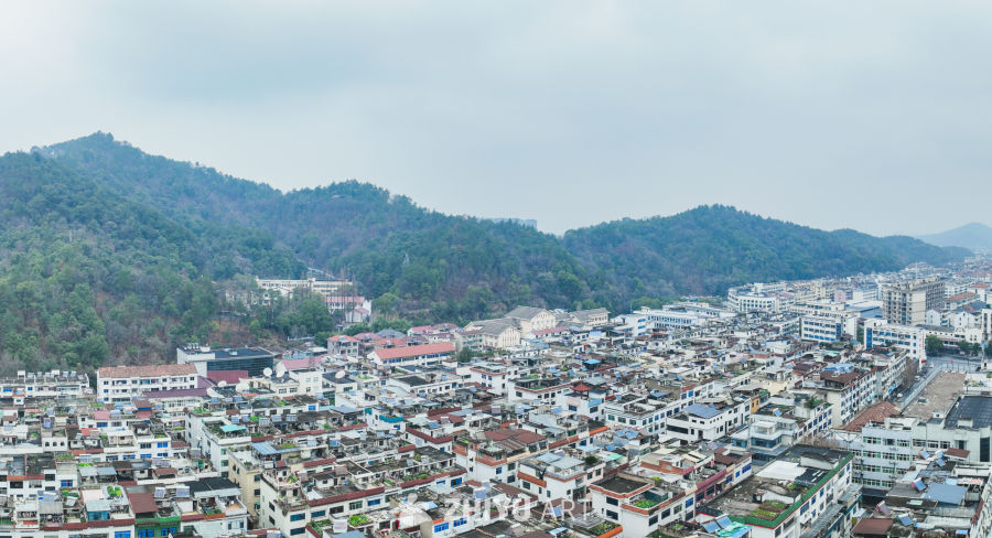 浙江金华武义城区航拍全景 8