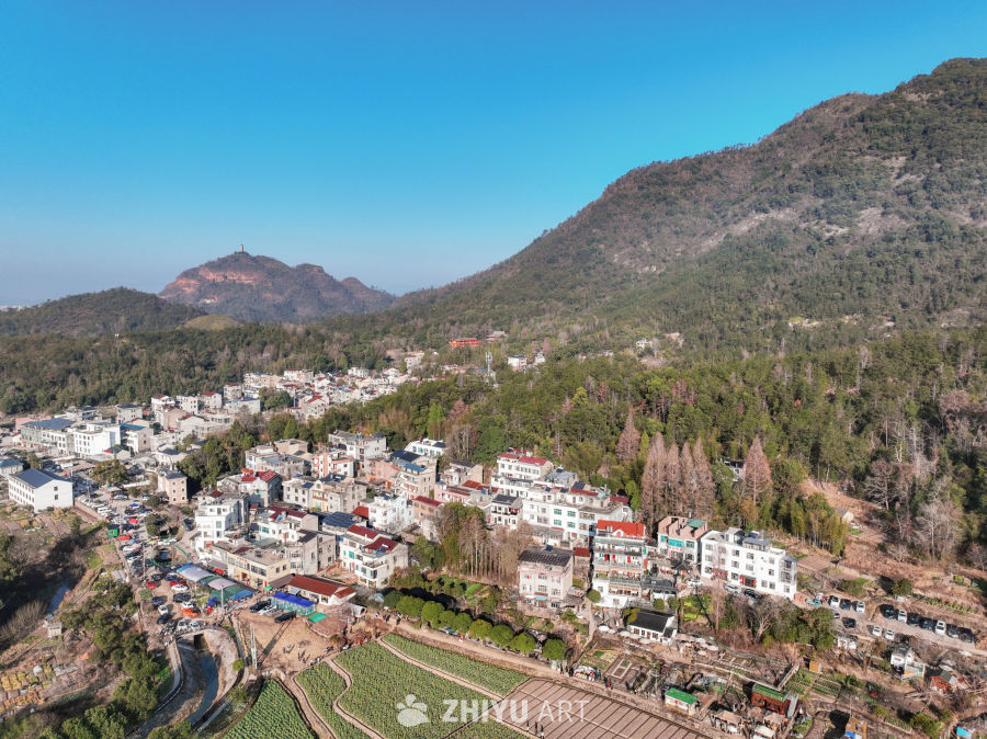 浙江台州天台县国清寺航拍全景 29