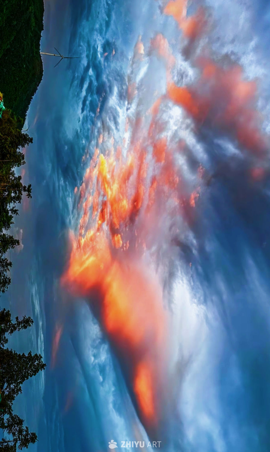 云火交融：奇幻自然景观