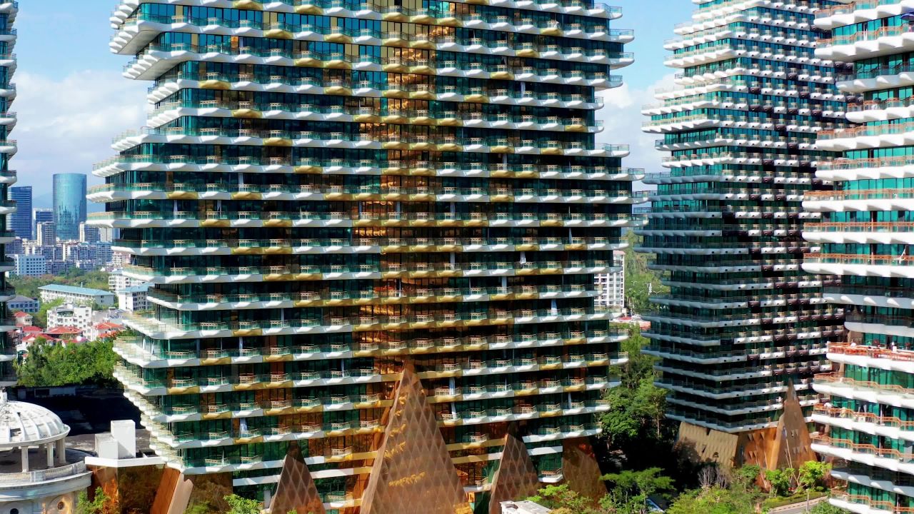 三亚大树公馆特色建筑鸟瞰 五