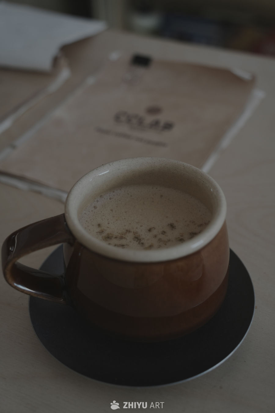 一杯温暖的咖啡时光